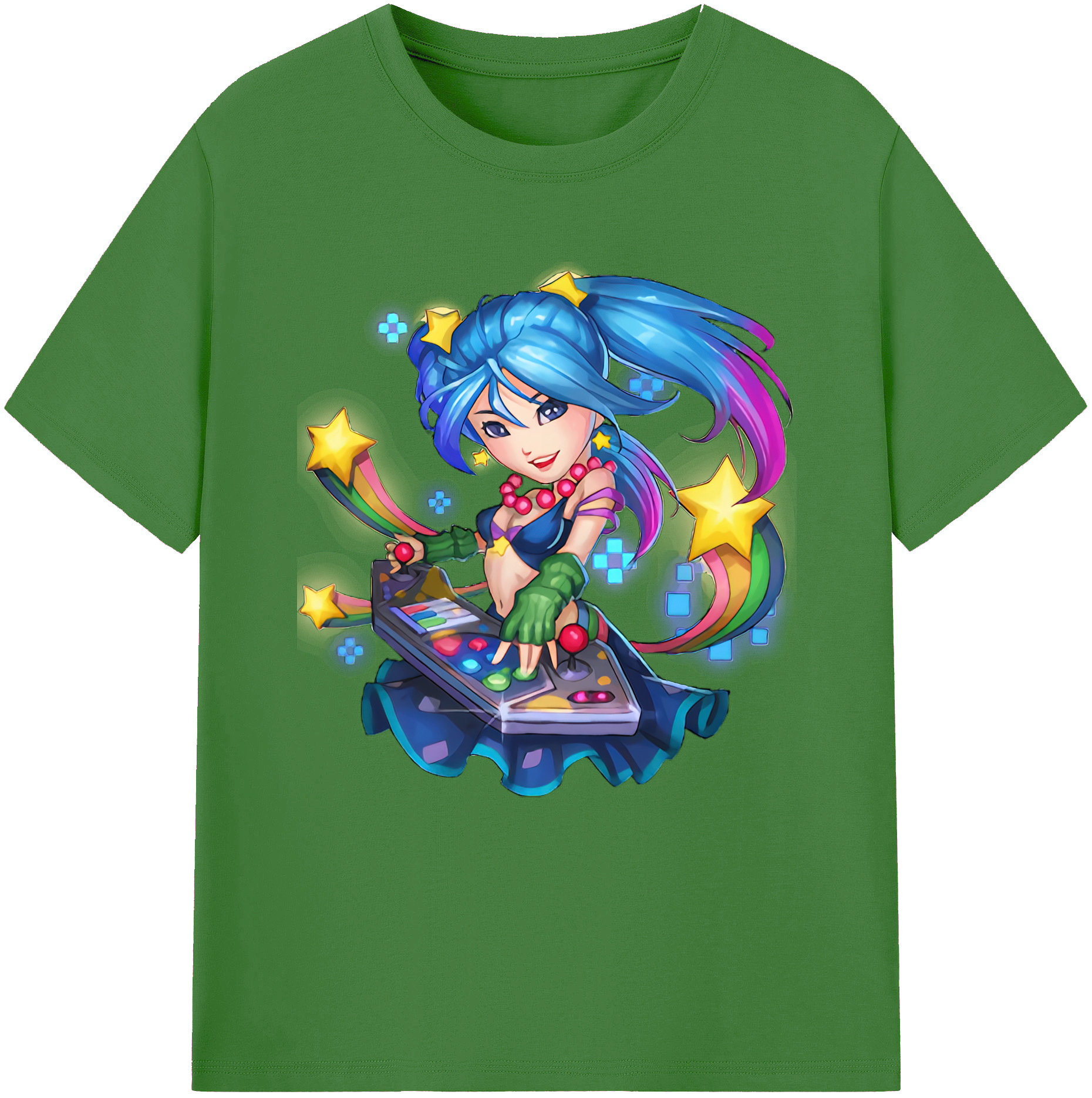 （画像用） リーグ・オブ・レジェンド League of Legends LOL レディースカジュアルプリントTシャツ（綿100％）